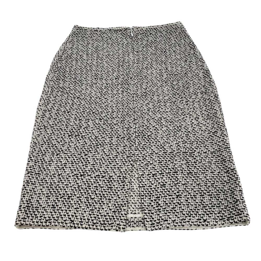 St. John White Black Bandage Midi Skirt | Womens 2